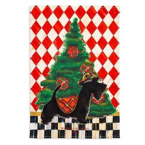 💚🖤❤️ NWT MACKENZIE CHILDS SCOTTIE DISH TOWEL💚🖤❤️